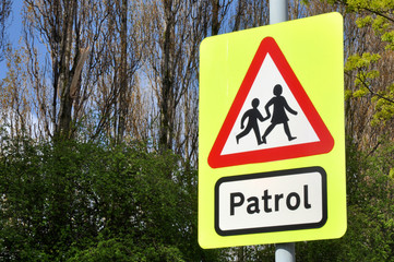 School Patrol Crossing Sign