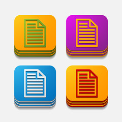 square button: paper