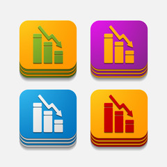 square button: chart