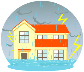 マイホーム　浸水