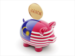 Malaysia  Account Concept. Piggy Concept