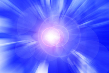 abstract background of blue star burst