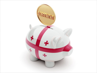 Georgia Agreement Concept Piggy Concept
