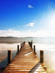 Fototapeta premium drewniany pomost (62)