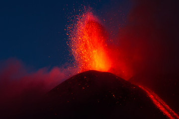Éruption du volcan Etna