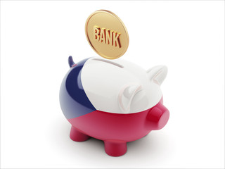 Czech Republic Banks Concept Piggy Concept