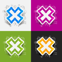 Fototapeta premium Drawing business formulas: handshake