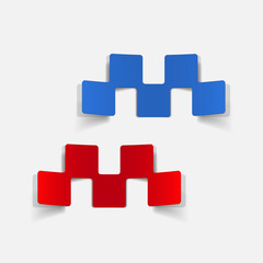 realistic design element: taxi