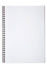 blank background. paper spiral notebooks isolated on white