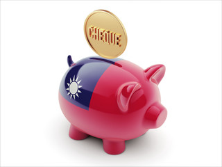 Taiwan Cheque Concept Piggy Concept