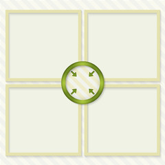 four boxes for entering text with arrows