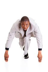 Businessman ready to start