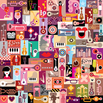 graphic design collage