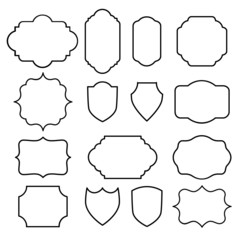 Vintage frame set collections in black color