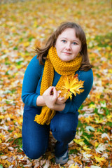 Young woman on a autumn day