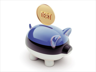 Estonia Debt Concept Piggy Concept