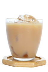 summer cold drink sweet milk tea with ice