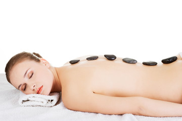 Obraz na płótnie Canvas Stone massage.