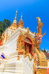 Temple in Mae Chaem district, Chiangmai province of Thailand