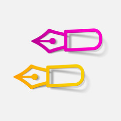 realistic design element: pen