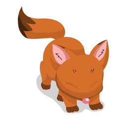 Illustration of cute fox
