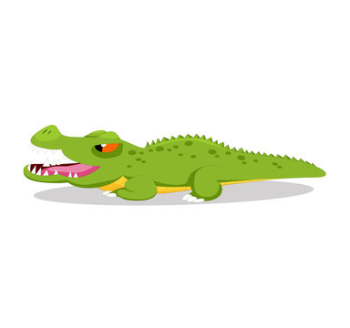Illustration of cute crocodile