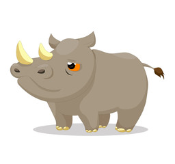 Illustration of cute rhinos