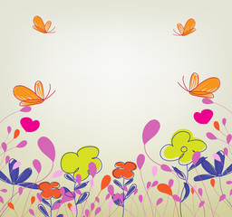 Spring Flowers background