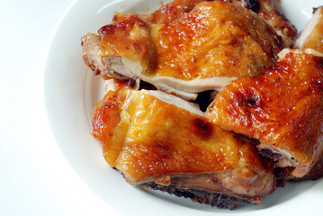Roasted chicken.