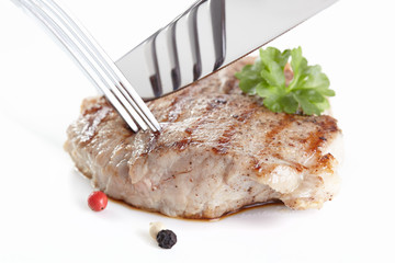 Grilled steak