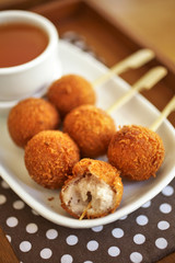 close up japanese dessert in coffee shop