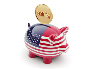 United States Ecology Concept Piggy Concept