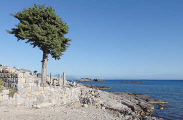 St. Stefan ancient basilica at Kos island in Greece