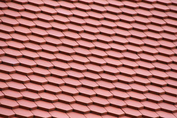 Obraz na płótnie Canvas red tiles roof for background