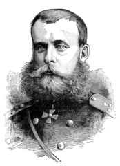 Man with Moustache & Beard - 19th century