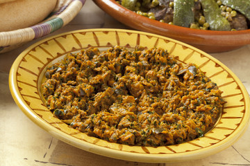 Moroccan eggplant salad