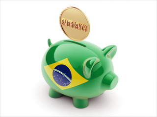 Brazil Emergency Concept Piggy Concept