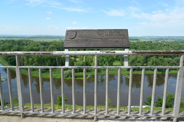 The plate index at a place of confluence of Elba and Vltava in t