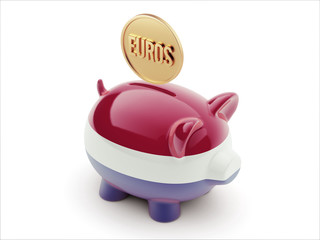 Netherlands Euro Concept Piggy Concept