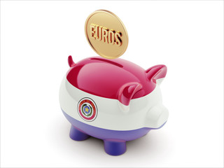 Paraguay Euro Concept Piggy Concept
