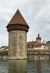 Wasserturm and Kapellbrucke, Lucerne