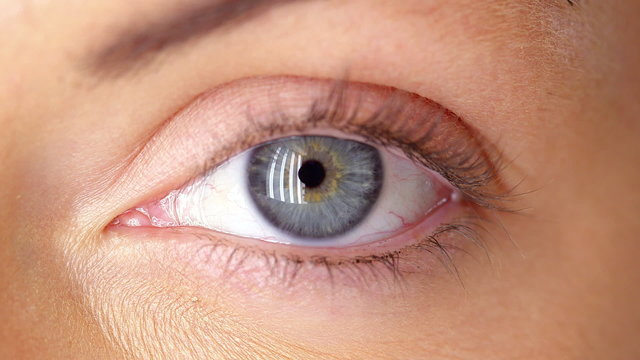 Close up of young woman's eye