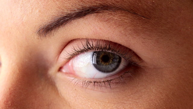 Close up of young woman's eye