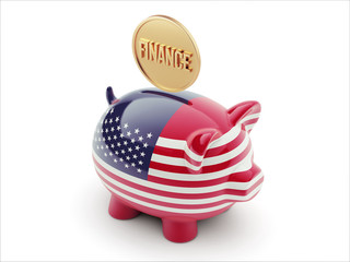United States Finance Concept Piggy Concept
