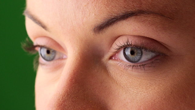 Close up of young woman's eyes