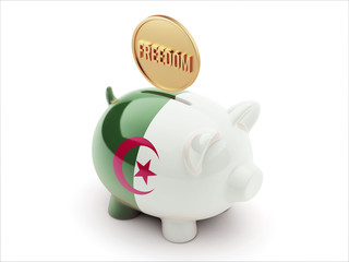 Algeria Freedom Concept Piggy Concept