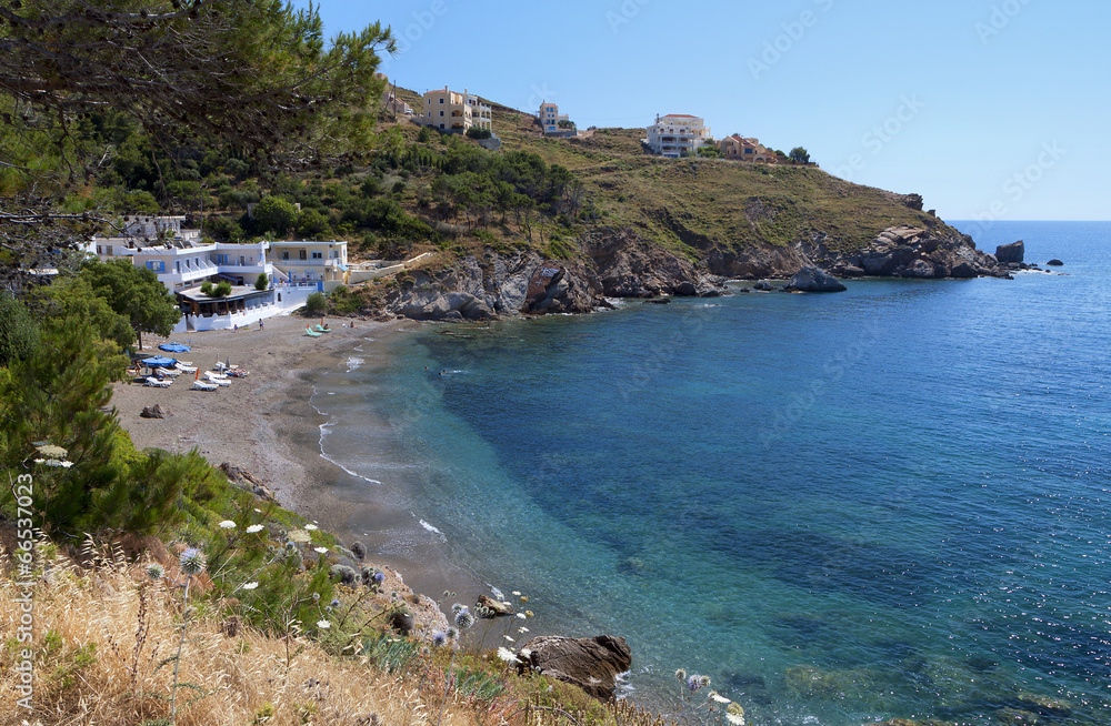 Wall mural melitsahas bay at kalymnos island in greece