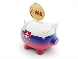 Slovakia Global Concept Piggy Concept