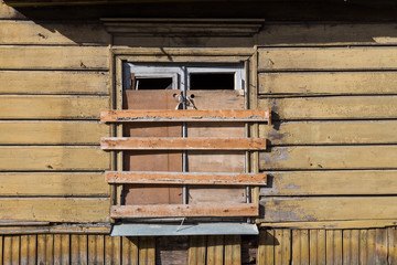 Old wooden window