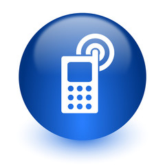 phone computer icon on white background